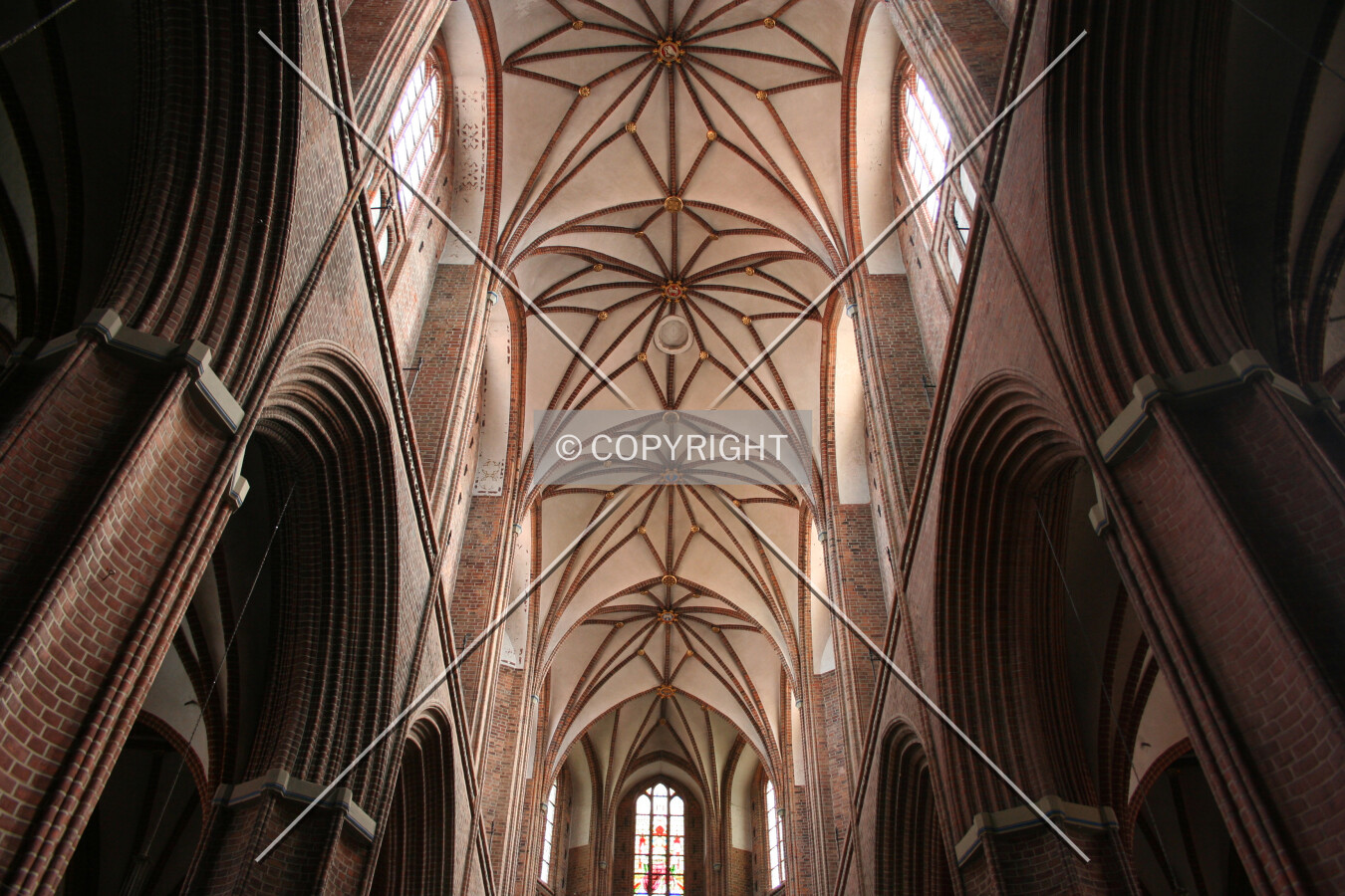 Vaulted ceiling and clerestory