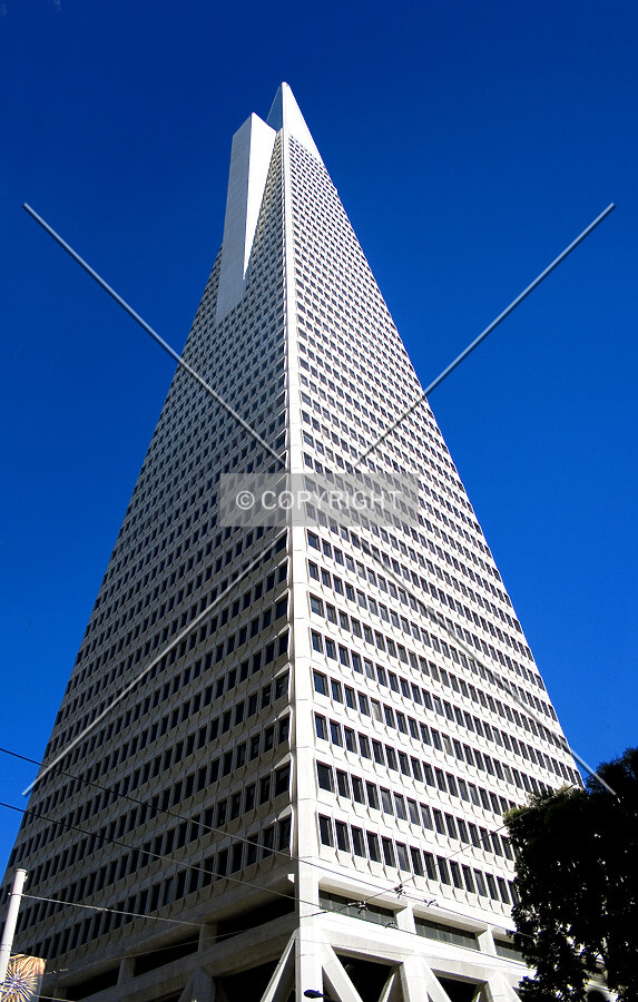 Looking up the southwest corner