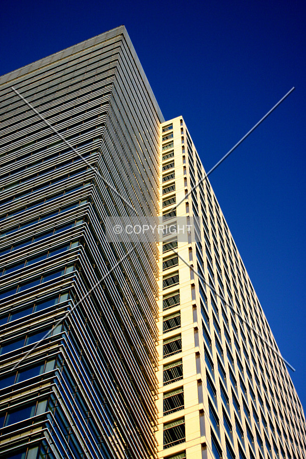 Looking up the southwest corner at sunset