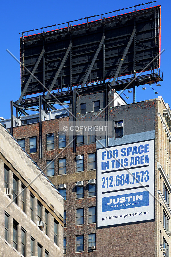 Rear of building's sign