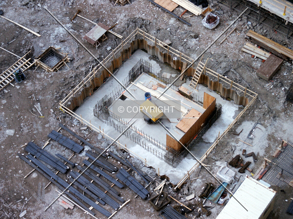 Foundation of the north leg