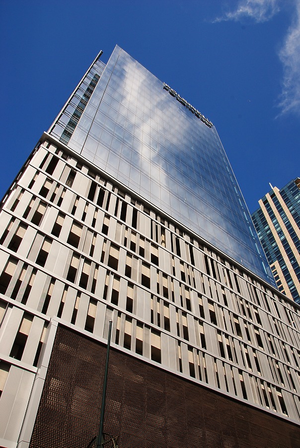 Looking up from the west