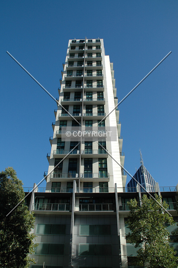 Looking up the north side