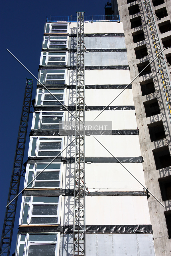 Looking up from the base