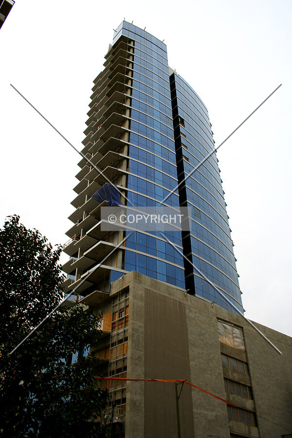 Looking up from the southeast