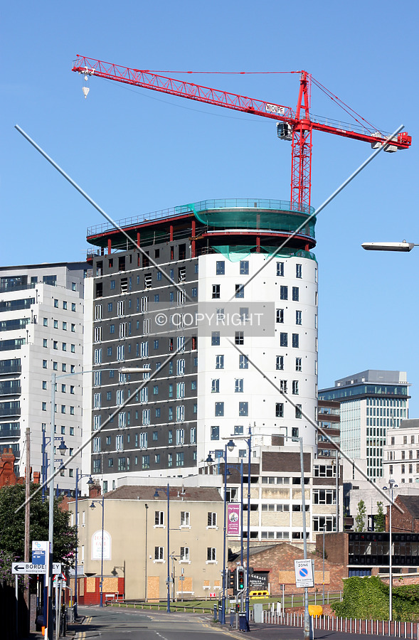 Looking west along Curzon Street