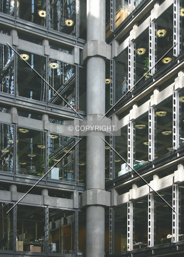 Corner detail inside the atrium