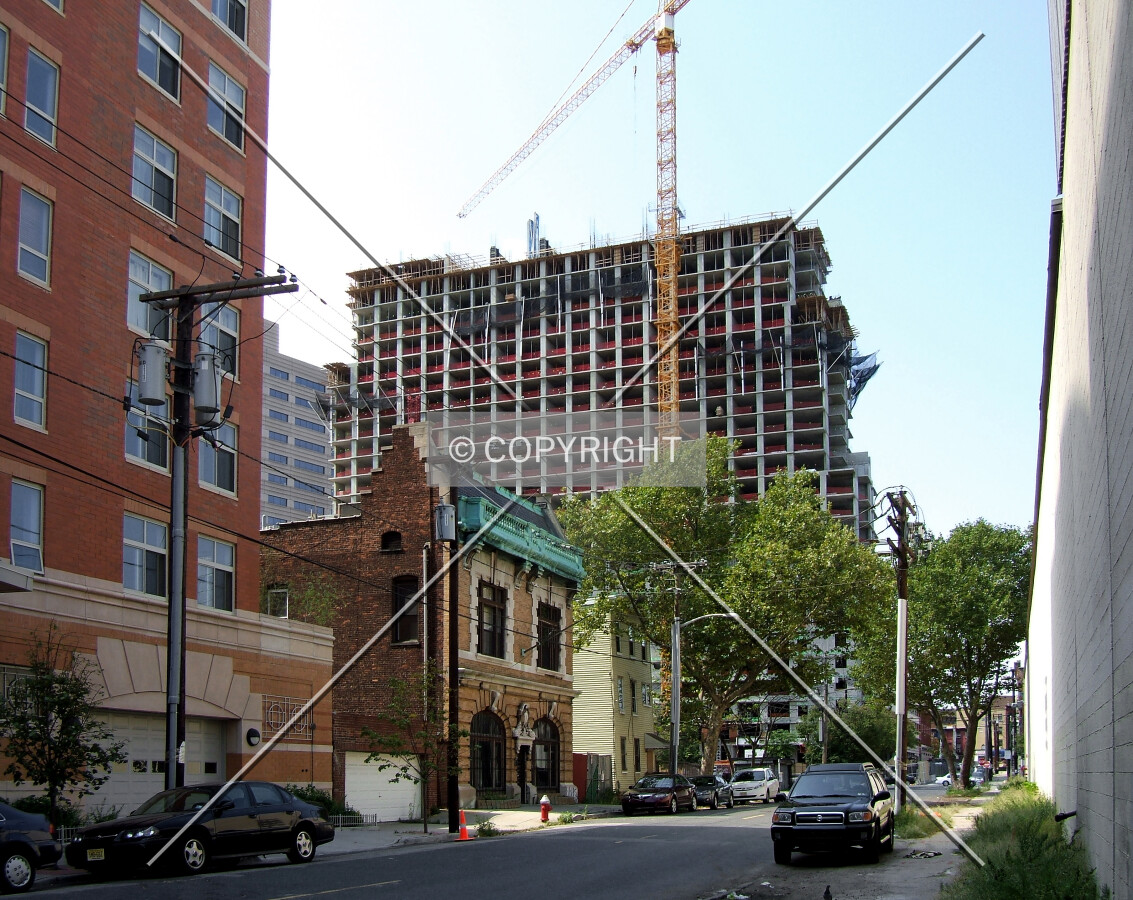 View from the east along Morgan Street