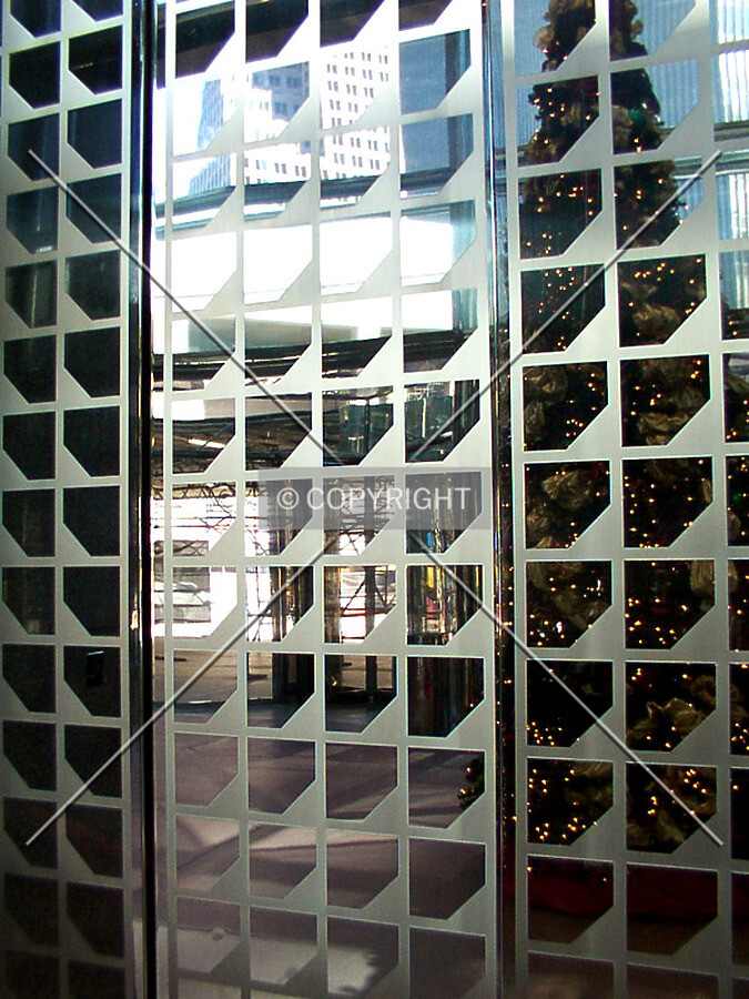 Express elevator doors