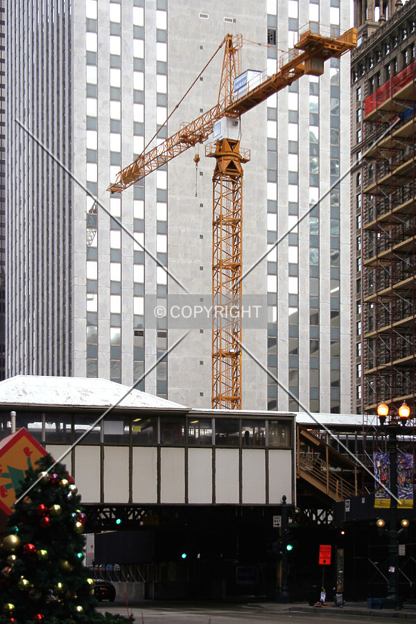 Tower crane viewed from the southwest