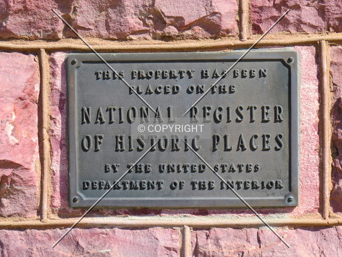National Register of Historic Places plaque