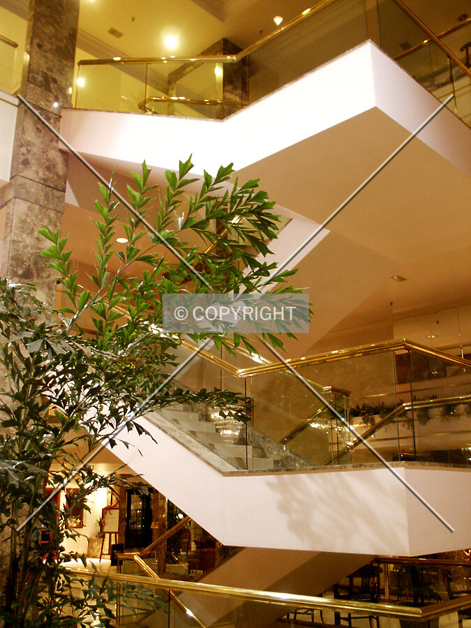Stairway in the lobby