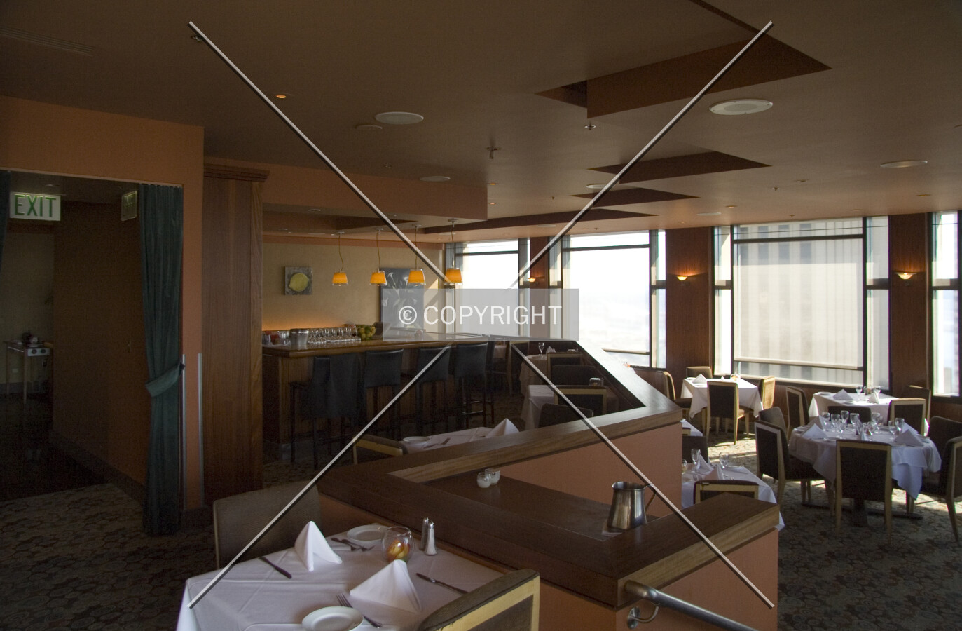 Top floor restaurant
