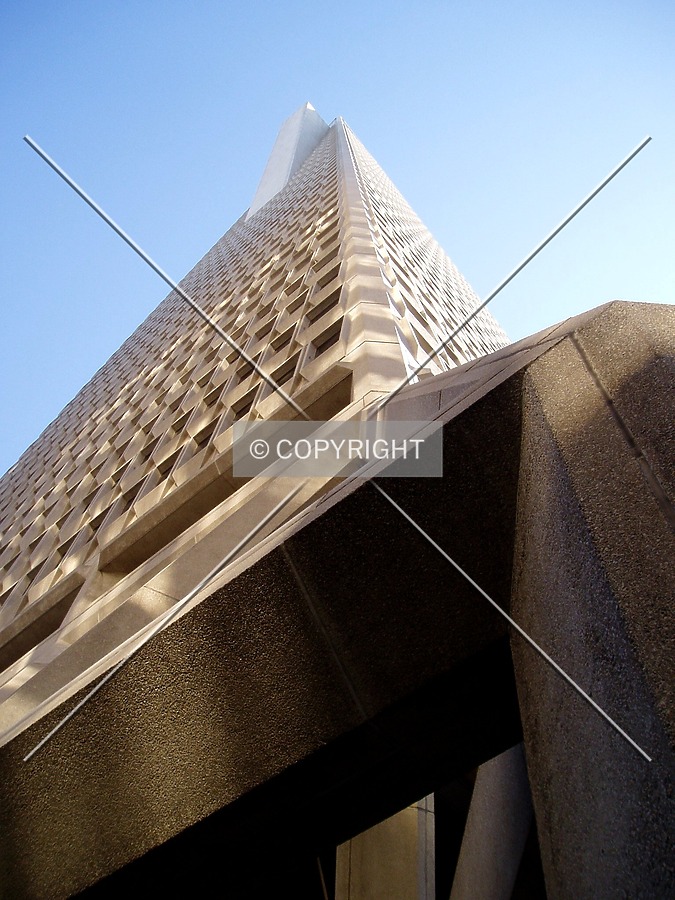 Looking up the southwest corner