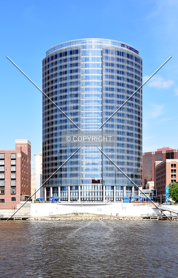 View from across the Grand River.