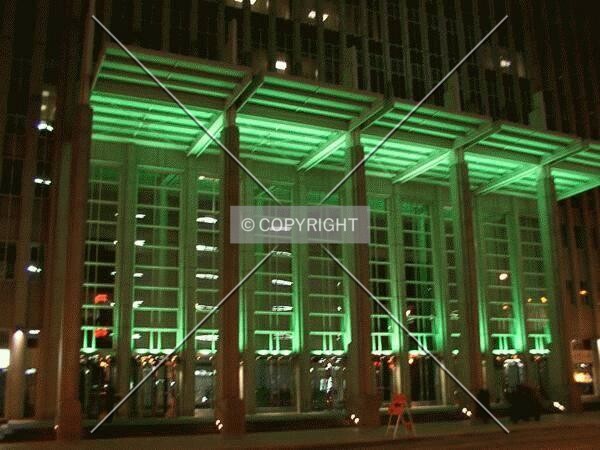 Front loggia on St. Patrick's Day