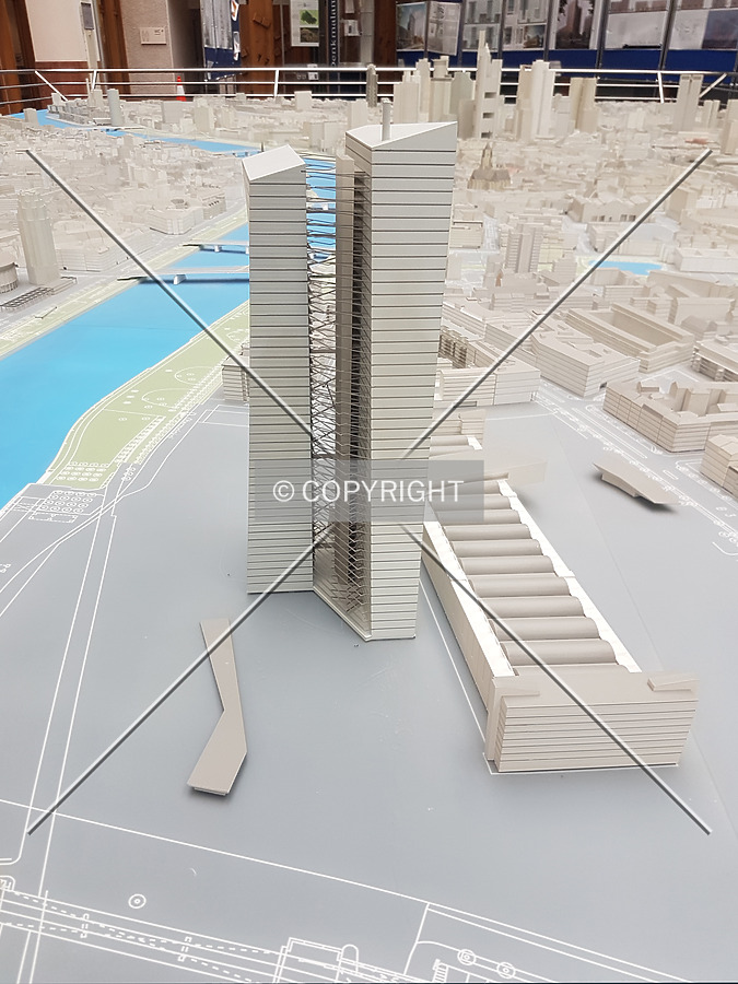 Frankfurt city model in the planning department