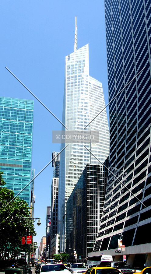 View from the southeast along 42nd Street