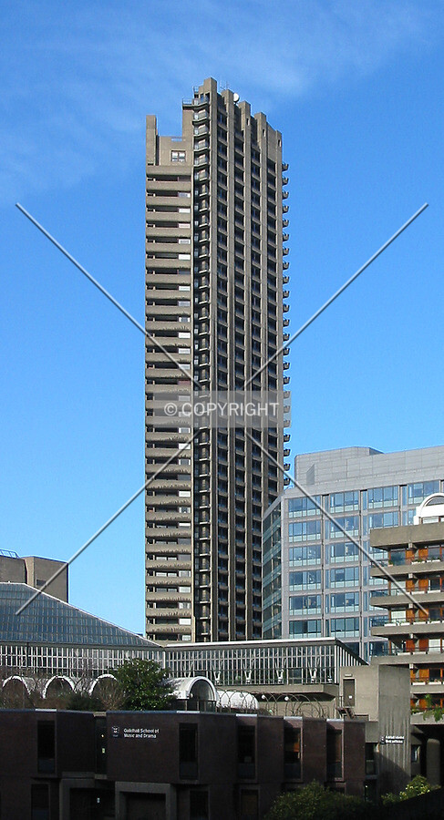 View from a Barbican walkway