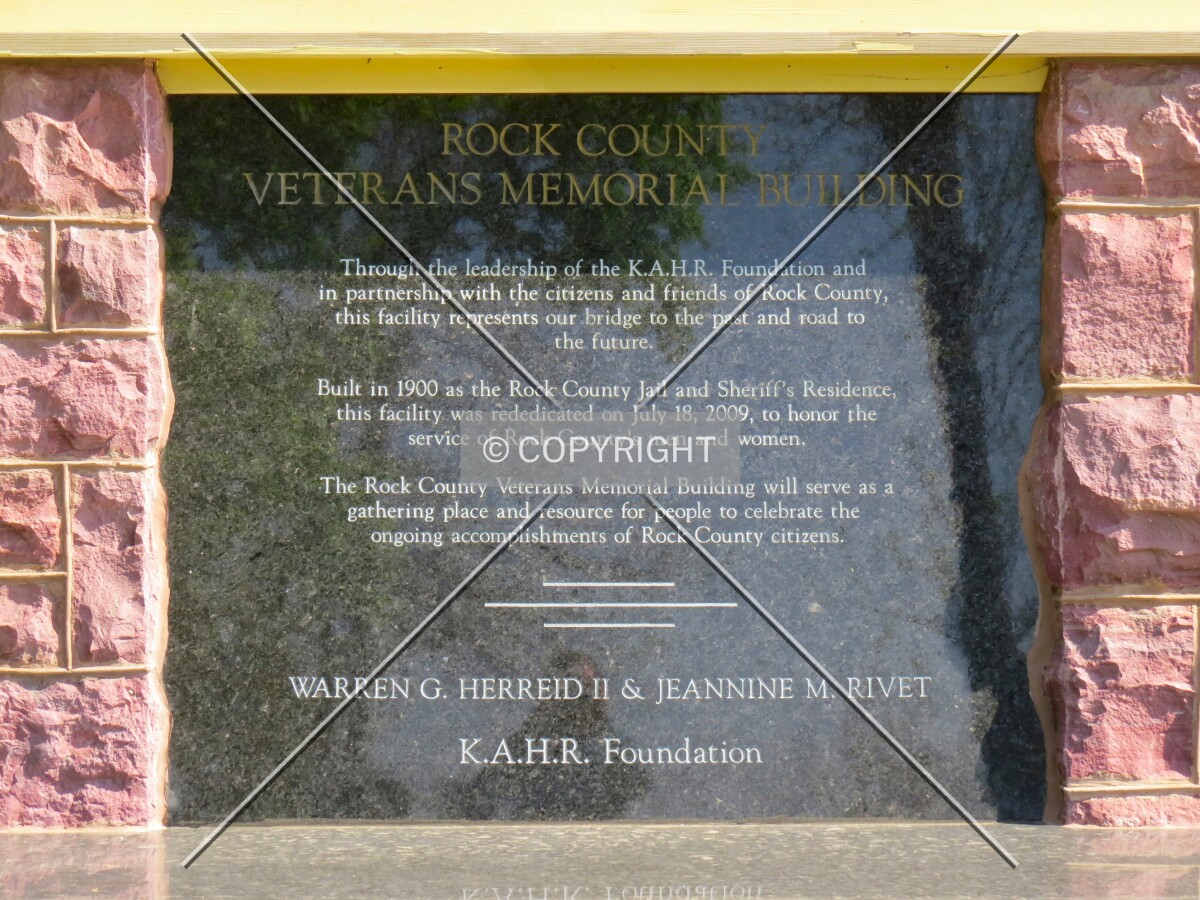 Re-dedication plaque
