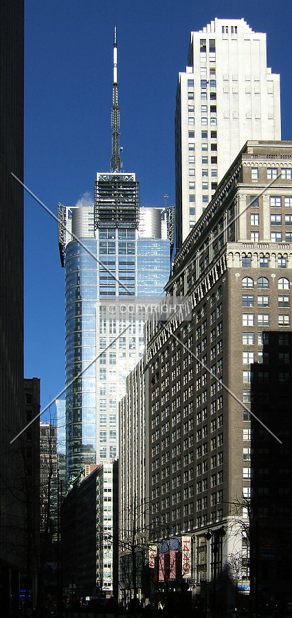 View from the southwest along Broadway