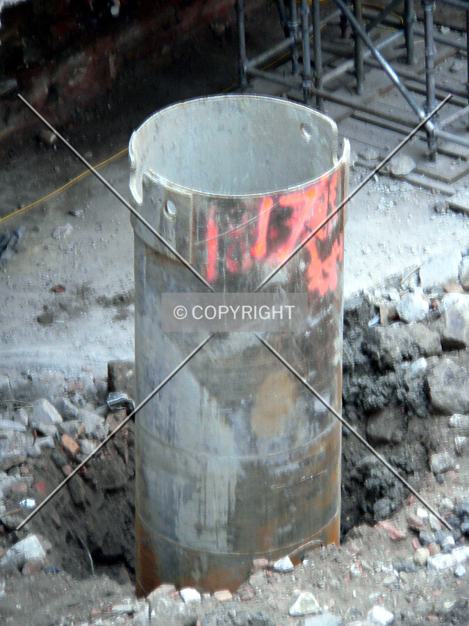 A caisson top which was recently installed