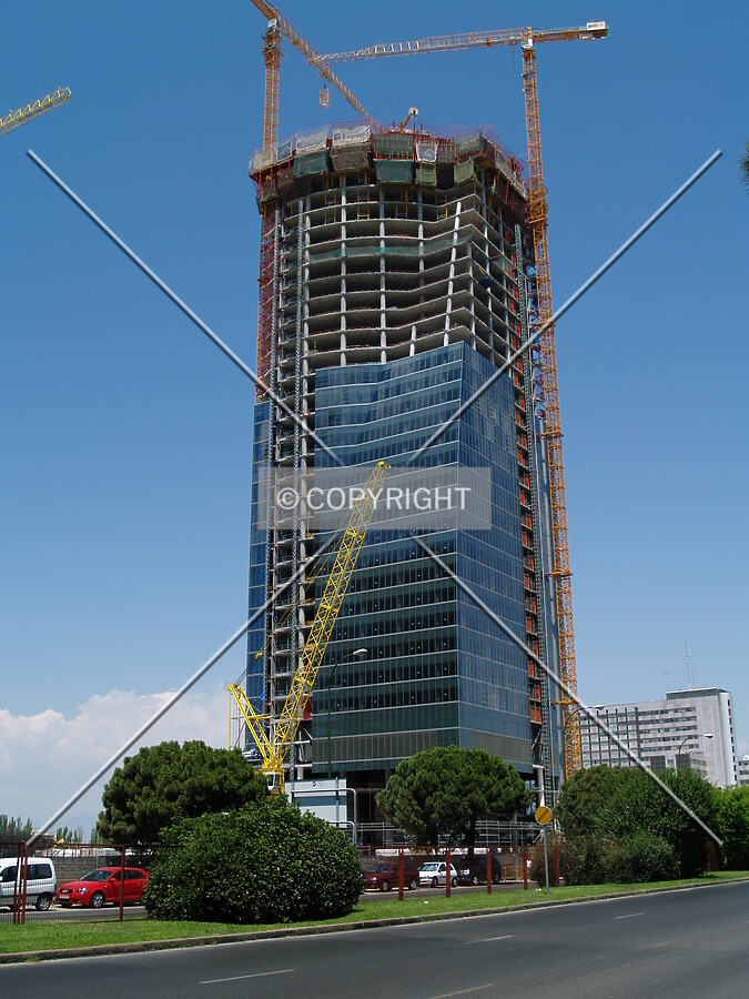 A view from Paseo de la Castellana