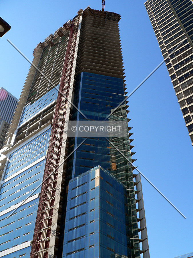 View of the south and southeast faces from Randolph Street