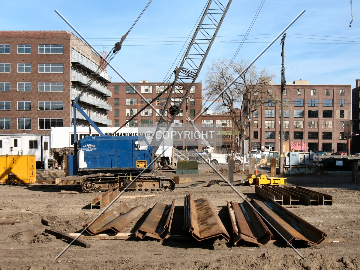 Steel to be used for shoring the pit