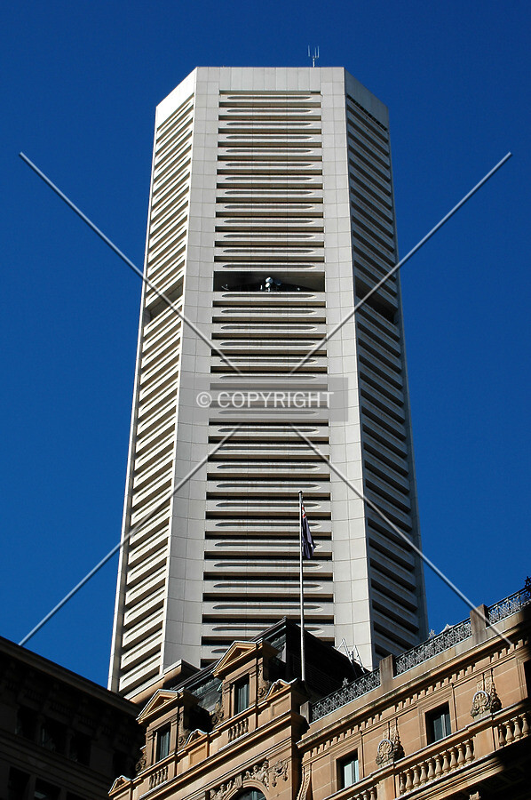 Looking up from Martin Place