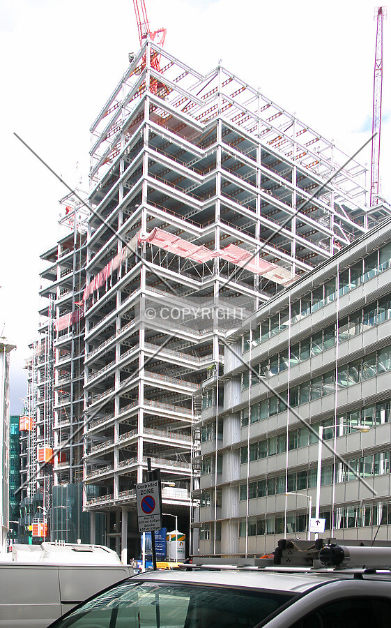 View northwest of the frame from Moorfields