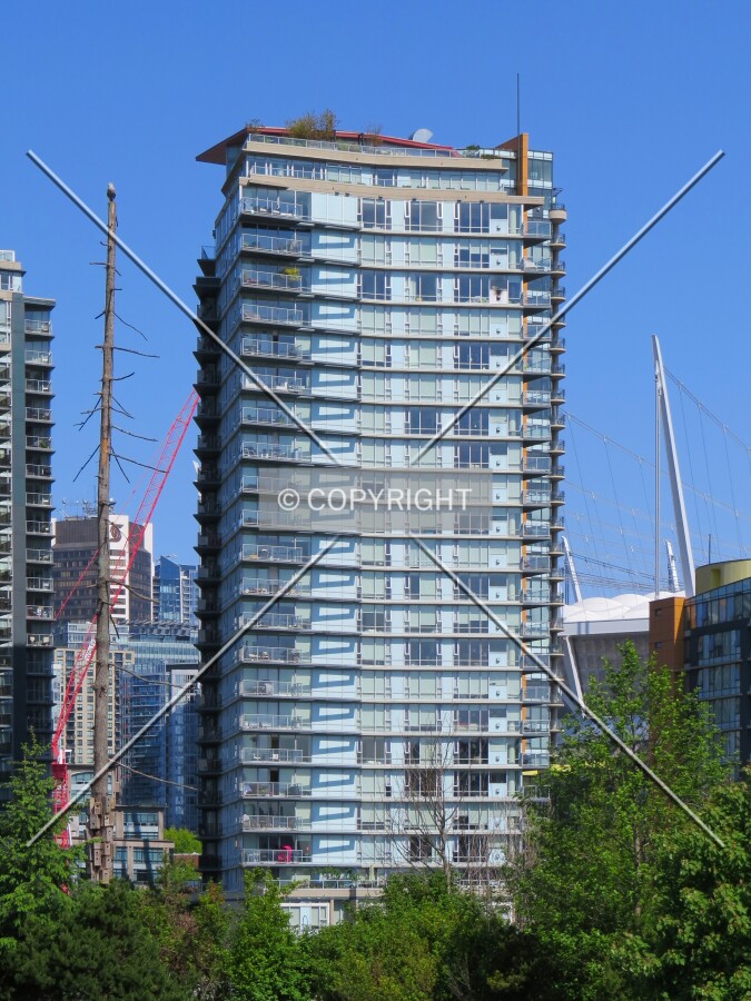 View to the northwest across False Creek