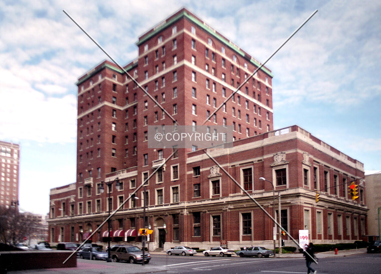 View from the southwest across Delaware Avenue
