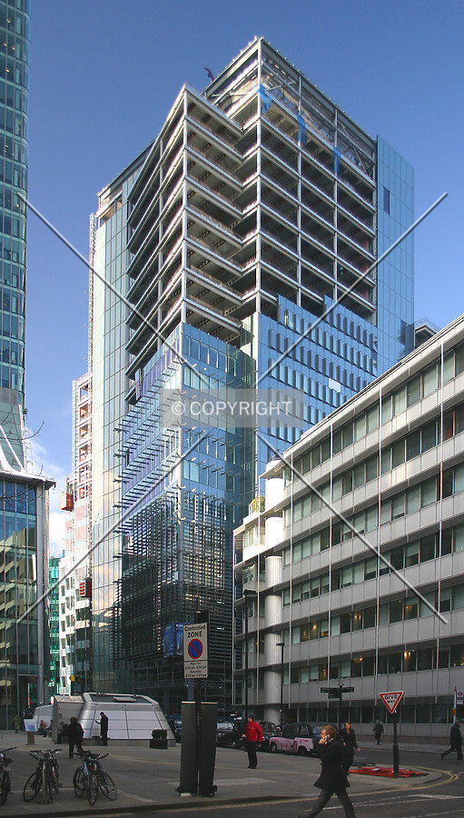 View northwest from Moorfields