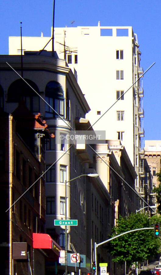 Looking west from Pine Street