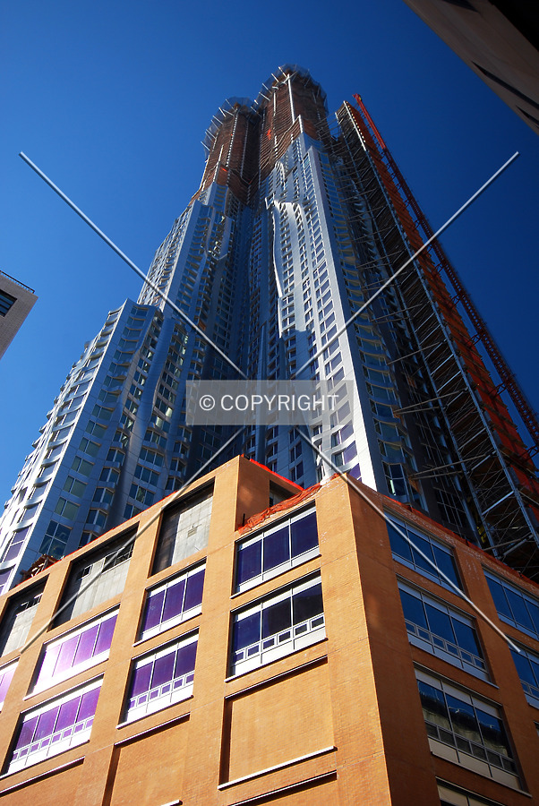 Looking up from Beekman Street