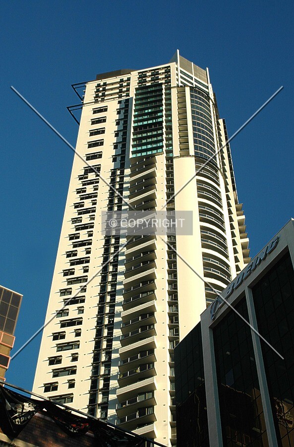 Looking up from the north