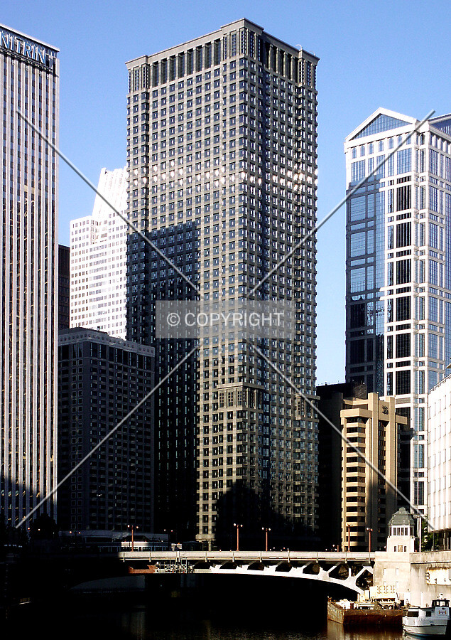 View from the river near Michigan Avenue