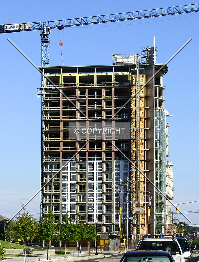 Looking east from East 5th Street