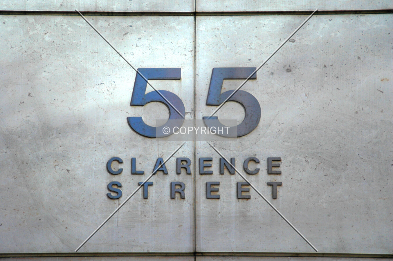 Sign at the entrance