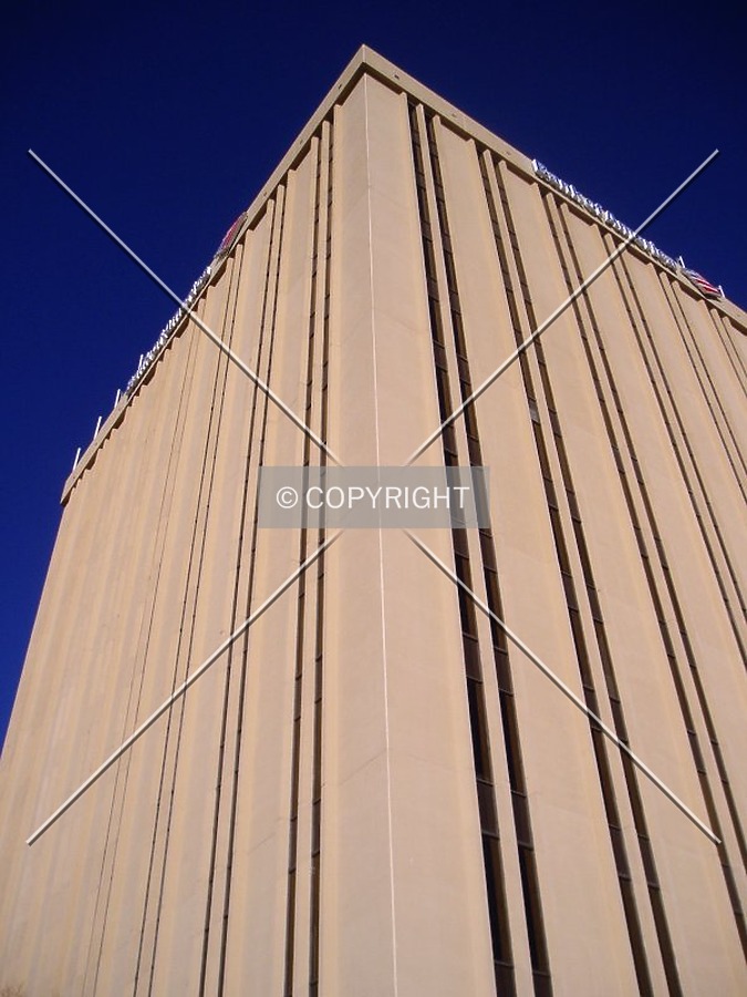 The southwest corner from below