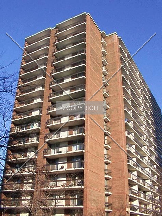 West & south facades