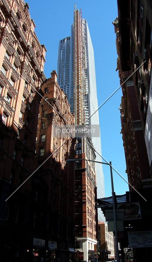 View from the northwest on Beekman Street