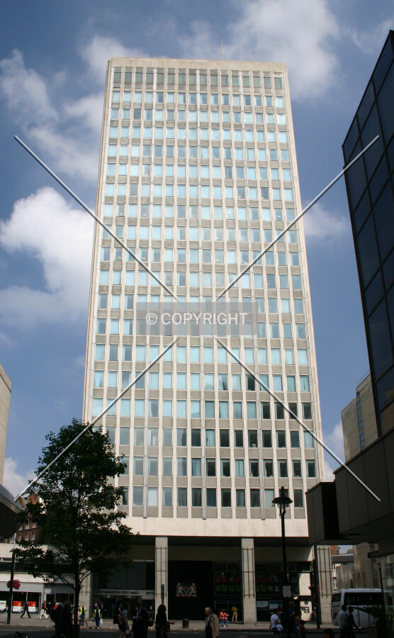The south façade towards Victoria Street