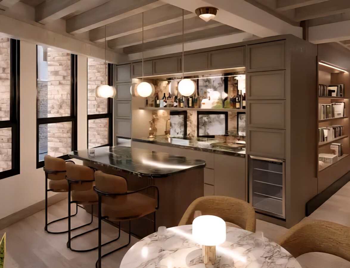 Rendering of the proposed interior