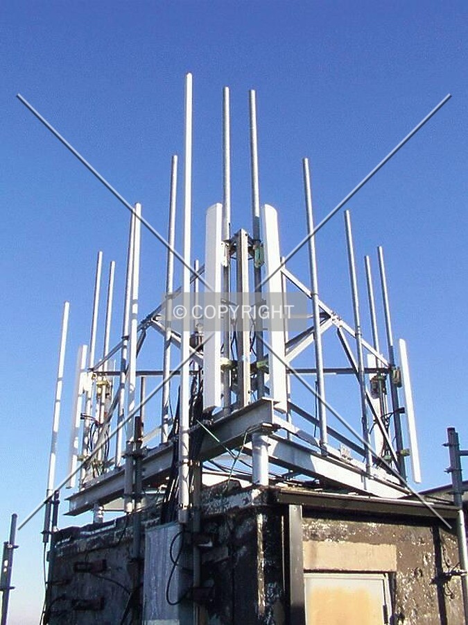 Antennae on roof
