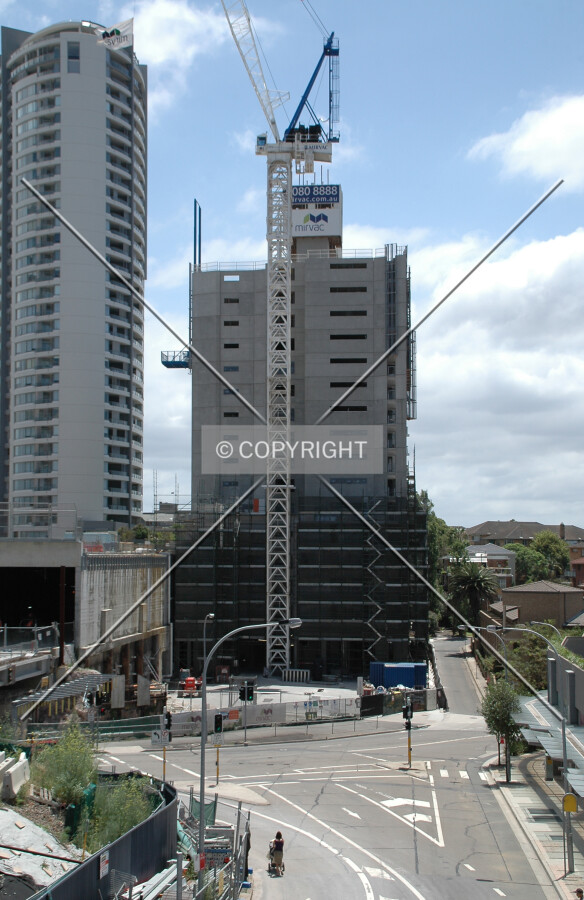 Elevated view from the south