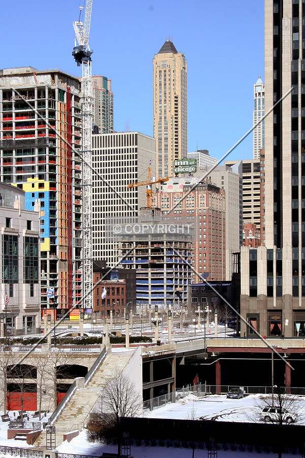 Looking north from Wacker Drive