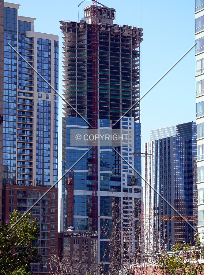 View to the southwest from the Lake Shore Drive Bridge