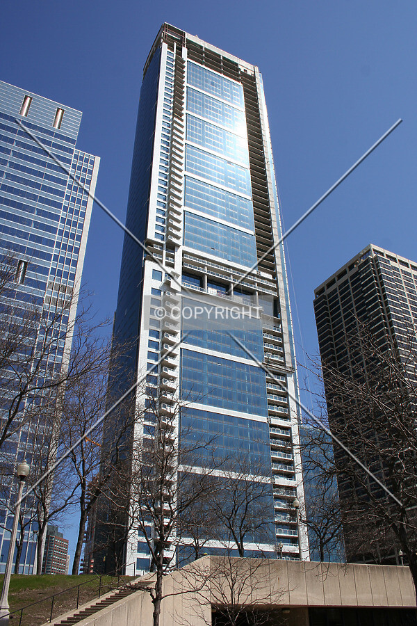Looking up from Grant Park